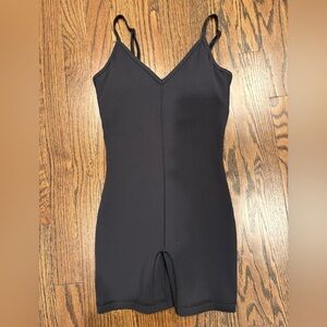 Aritzia Golden Sleek Black Shapewear Bodysuit Romper